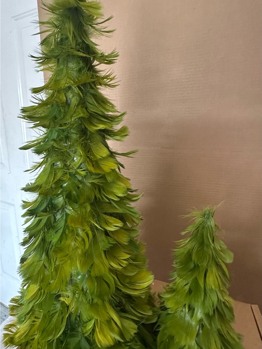 Green Feather Holiday Tree Decor - Unbranded